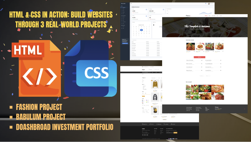 HTML & CSS Thực Chiến: Xây Dựng Website Từ 3 Dự Án Thực Tế